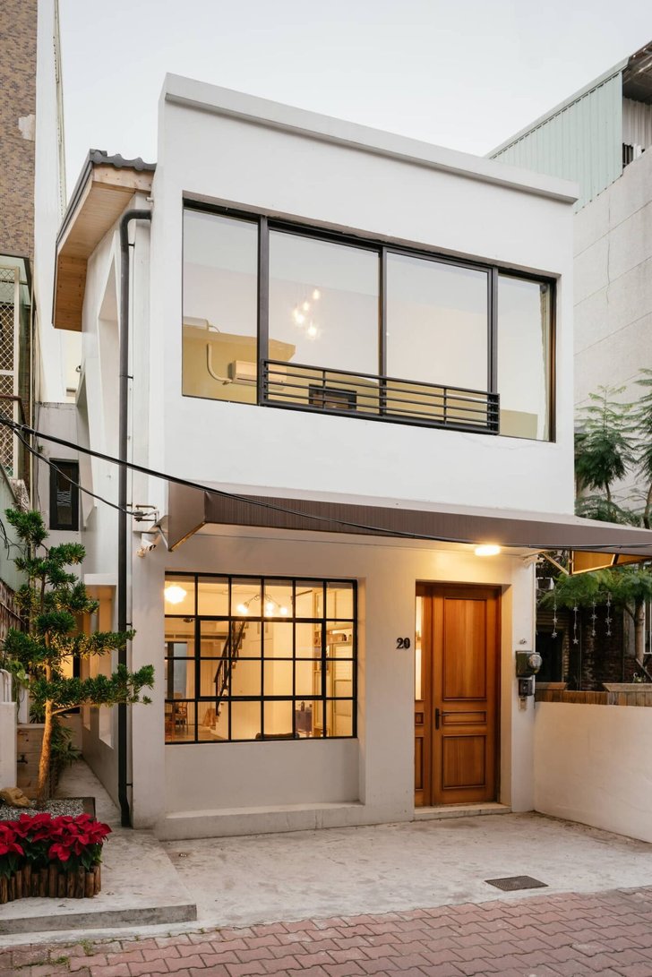 Mẫu nh&agrave; phố 2 tầng đơn giản