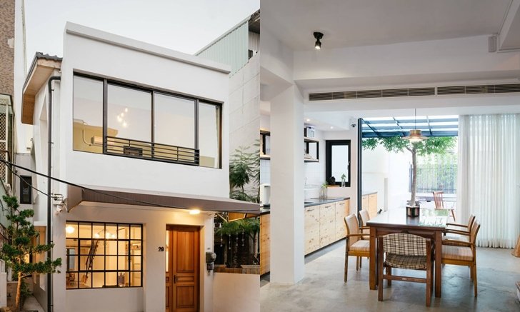 "Tree House" ng&ocirc;i nh&agrave; d&agrave;nh cho c&aacute;c gia đ&igrave;nh trẻ Nh&igrave;n bề ngo&agrave;i c&oacute; thể đơn giản nhưng b&ecirc;n trong lại ẩn chứa một khu vườn xinh đẹp.