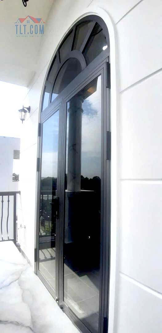 Ngoại thất nh&agrave; 1 trệt 2 lầu 