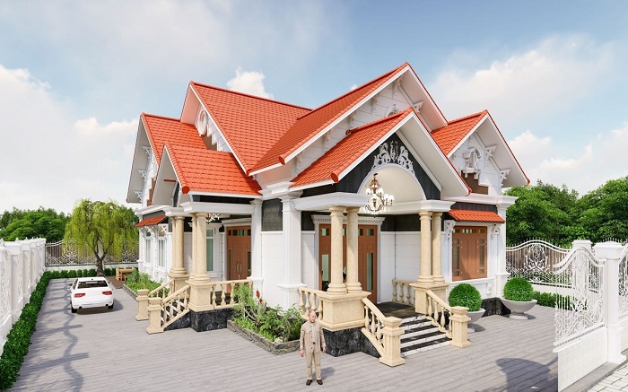 nhà cấp 4 mái ngói