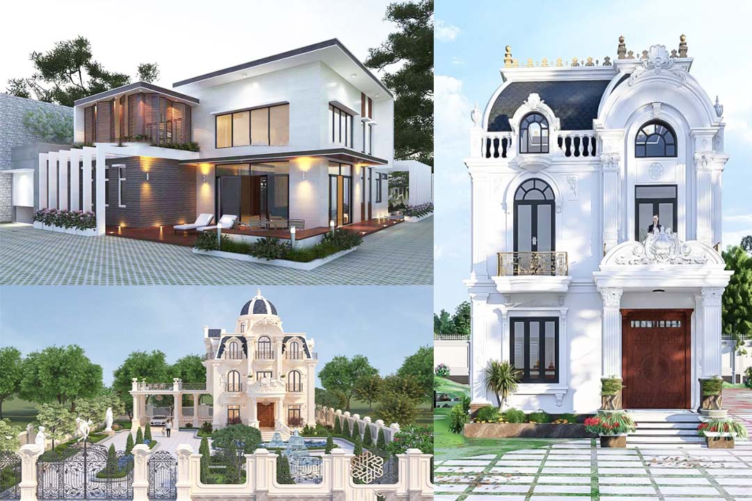 mẫu nh&agrave; biệt thự c&oacute; s&acirc;n vườn