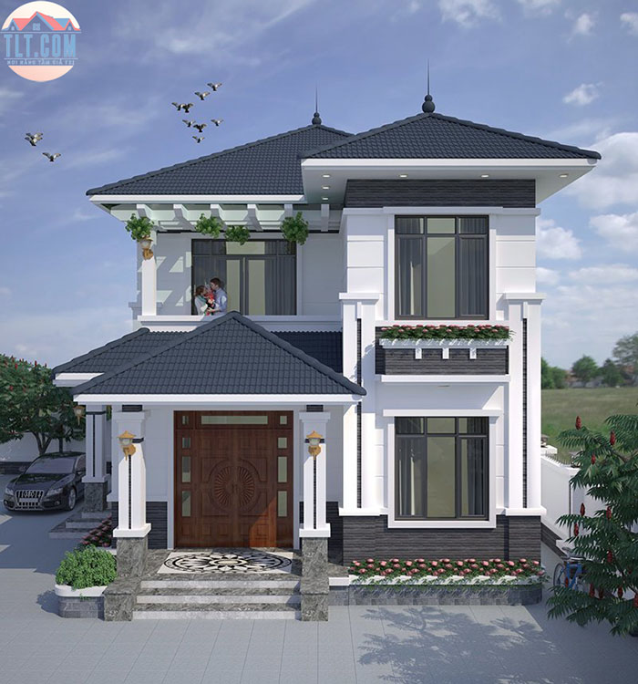 Mẫu nh&agrave; m&aacute;i nhật 2 tầng tại Bến Tre