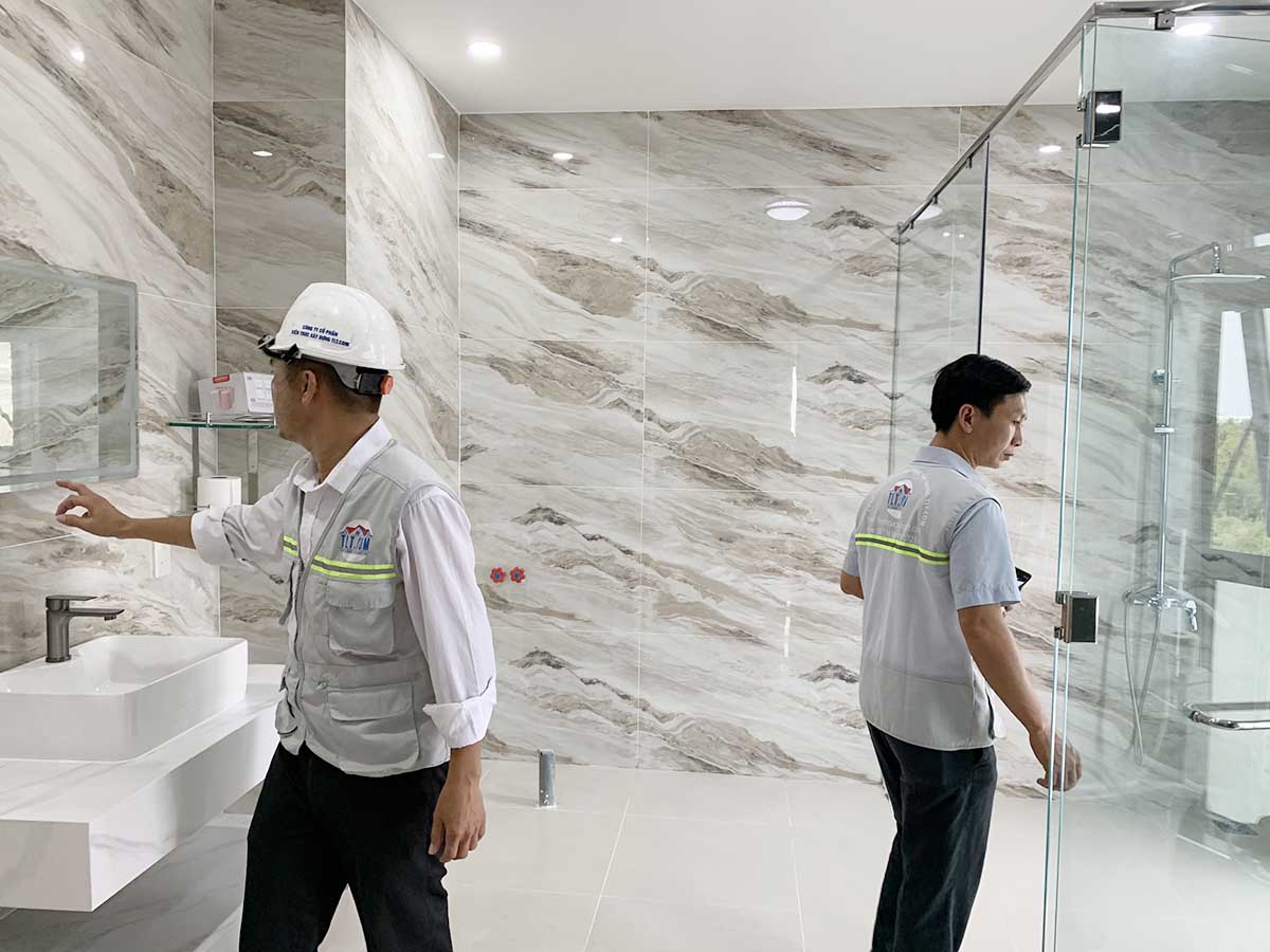 Nghiệm thu trước khi bàn giao nhà cho gia chủ tại Bến Tre