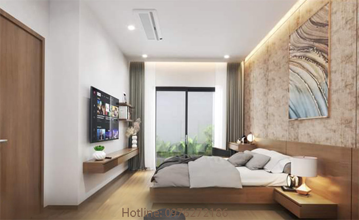 G&oacute;c ho&agrave;n thiện ph&ograve;ng ngủ trọn g&oacute;i với t&ocirc;ng m&agrave;u trầm 
