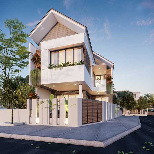 Mẫu nh&agrave; 1 trệt 1 lầu 2 mặt tiền B&igrave;nh Dương 