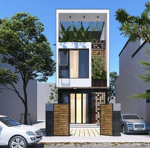Mẫu nh&agrave; phố phong c&aacute;ch hiện đại