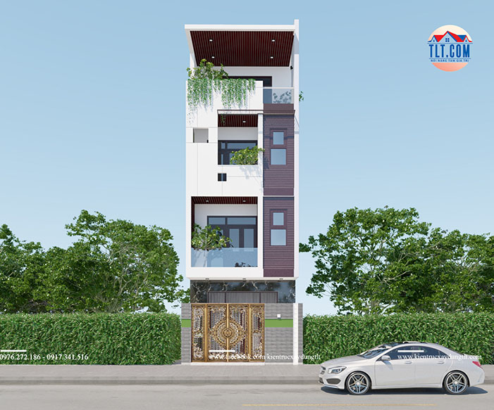 Những mẫu thiết kế nh&agrave; 1 trệt 3 lầu do TLT thiết kế kiến tr&uacute;c