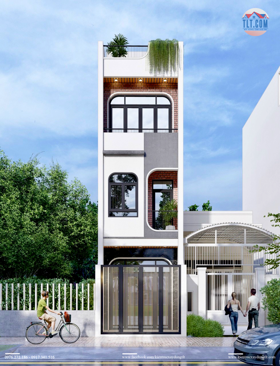 M&acirc;̃u nhà ph&ocirc;́ 1 tr&ecirc;̣t 3 l&acirc;̀u đẹp