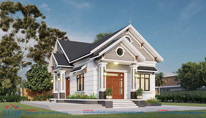 Mẫu nh&agrave; cấp 4 giả m&aacute;i th&aacute;i 