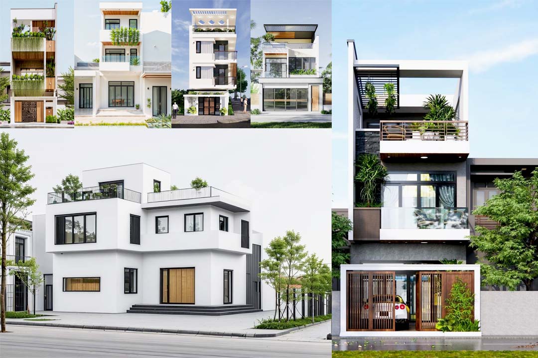 Mẫu nh&agrave; phố hiện đại