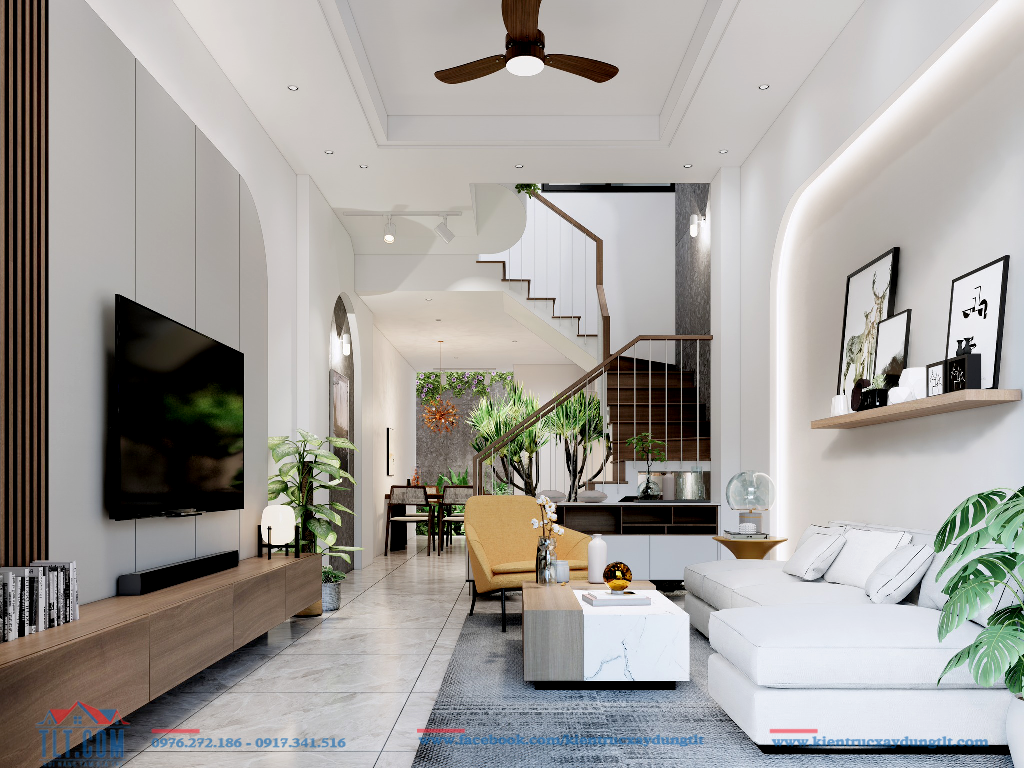 Thi c&ocirc;ng thiết kế nội thất TLT