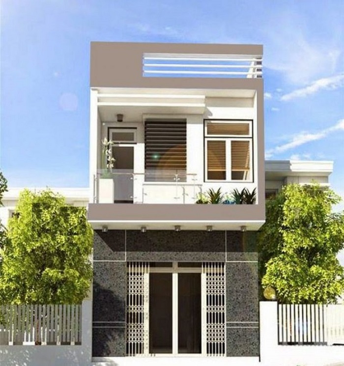 Mẫu nh&agrave; 1 trệt 1 lầu 3 ph&ograve;ng ngủ