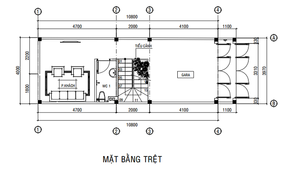 Bản vẽ thiết kế mặt bằng 