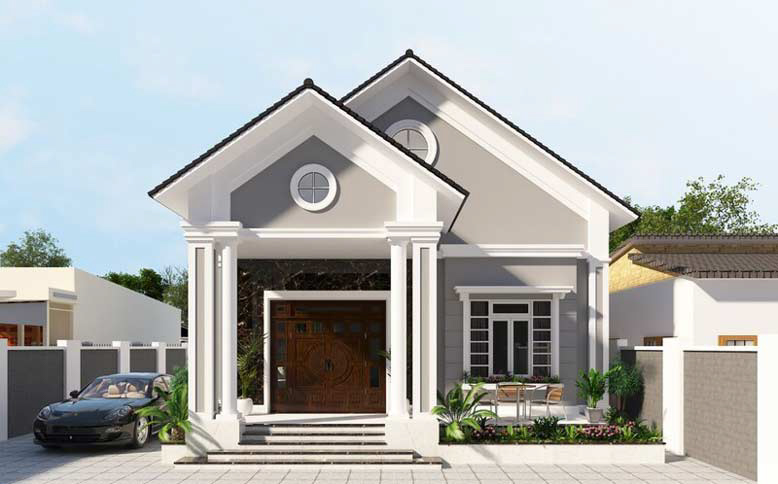 Nh&agrave; cấp 4 đơn giản đẹp n&ocirc;ng th&ocirc;n