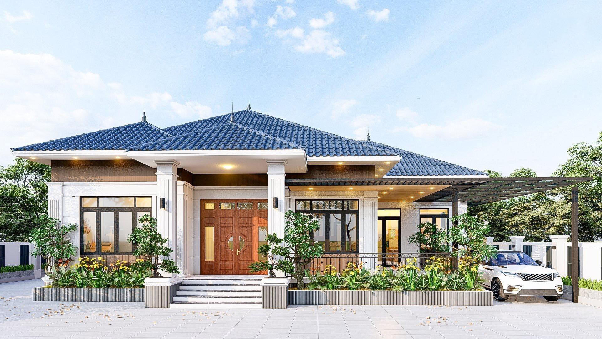 Mẫu nh&agrave; cấp 4 m&aacute;i Nhật