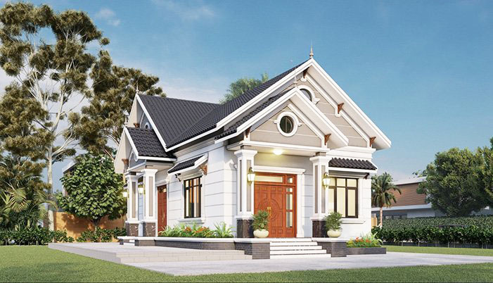 Mẫu nh&agrave; cấp 4 đẹp 