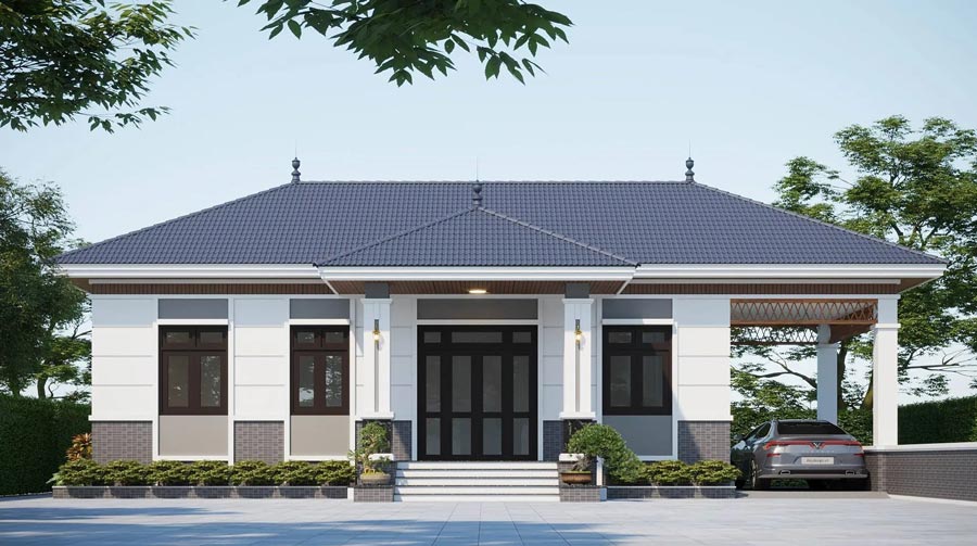 Nh&agrave; cấp 4 m&aacute;i t&ocirc;n n&ocirc;ng th&ocirc;n được ưa chuộng