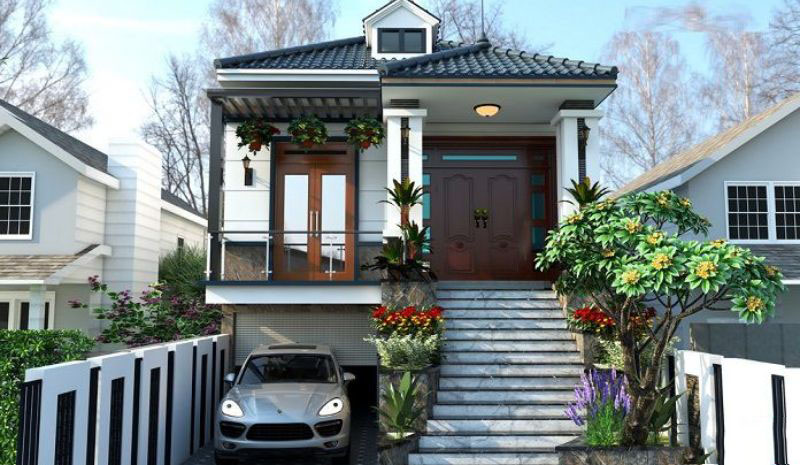 Mẫu nh&agrave; b&aacute;n tầng hầm