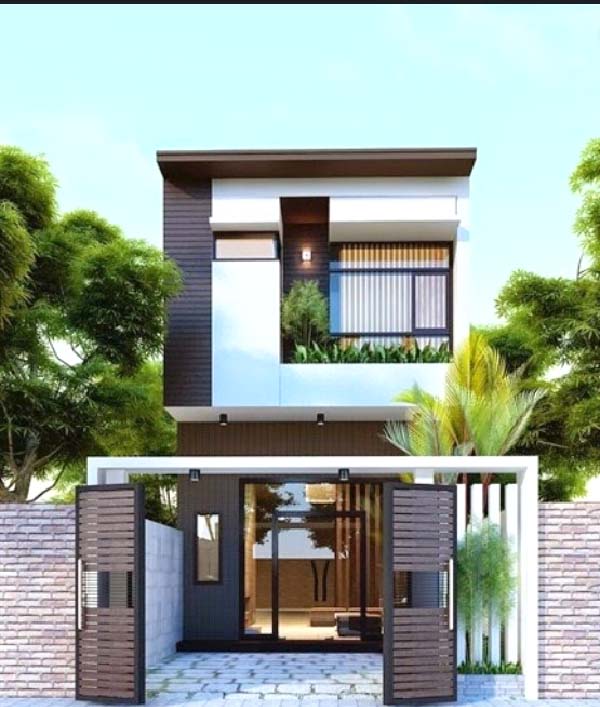 Mẫu nh&agrave; phố mặt tiền 5m đẹp
