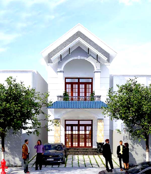 Mẫu nh&agrave; phố mặt tiền 5m đẹp