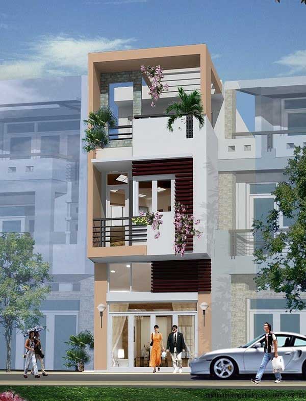 mẫu nhà ống 3 tầng hiện đại
