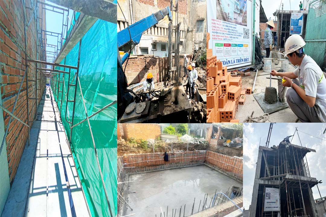 Thi công xây dựng nhà phần thô