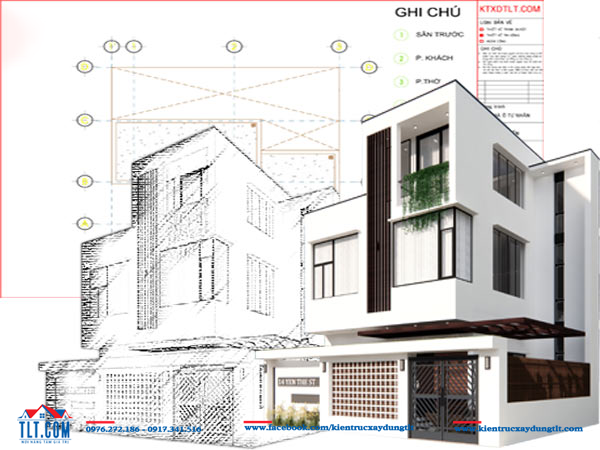 Thiết kế thi c&ocirc;ng ho&agrave;n thiện nh&agrave; phố