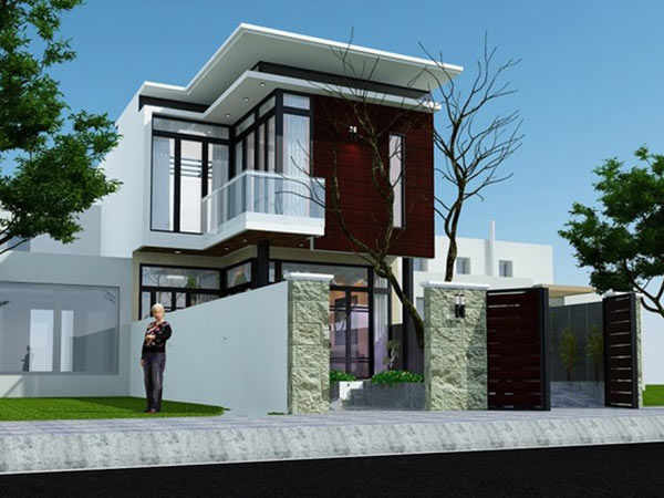 Mẫu nh&agrave; 2 tầng diện t&iacute;ch ngang 6m