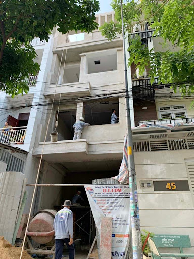 Công trình nhà phố đang thi công