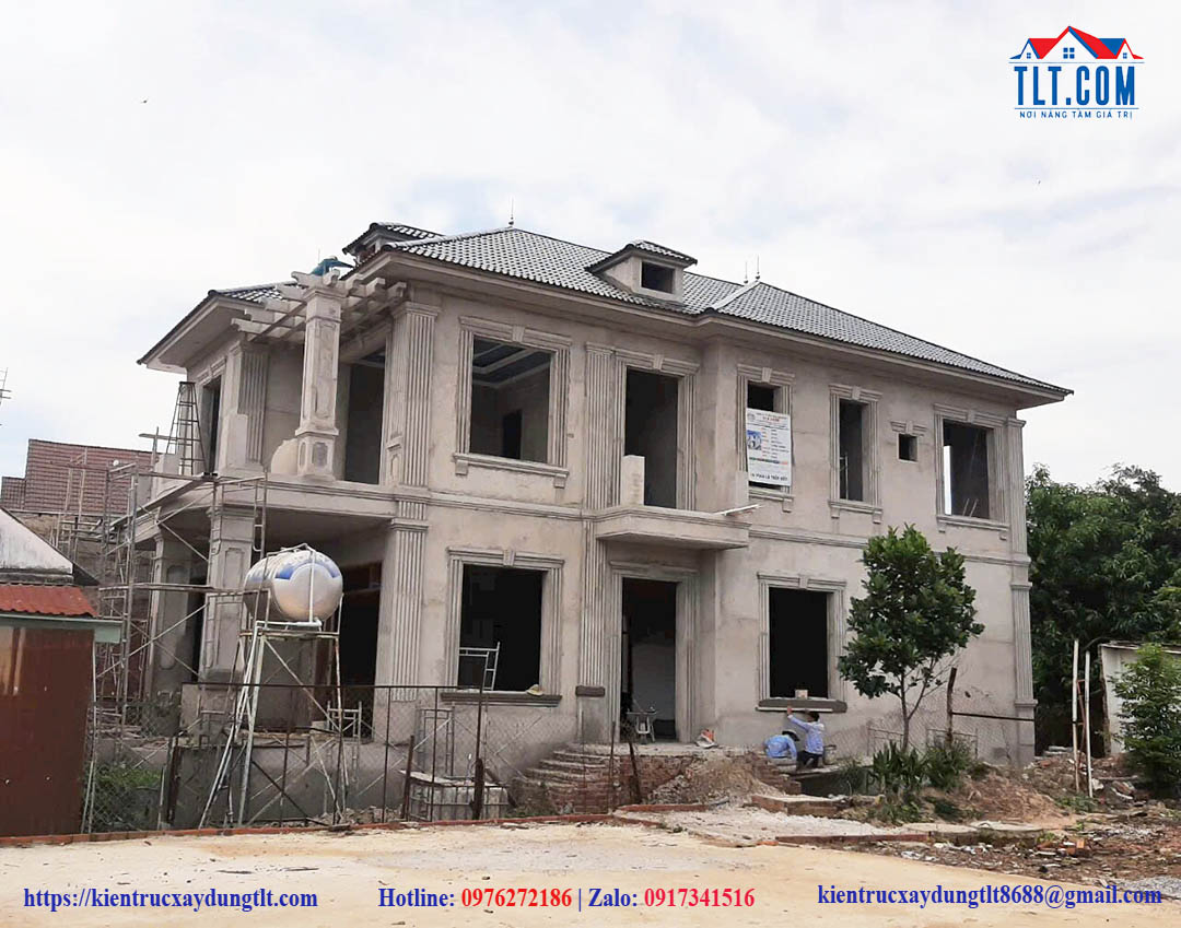 Thi c&ocirc;ng x&acirc;y dựng nh&agrave; biệt thự