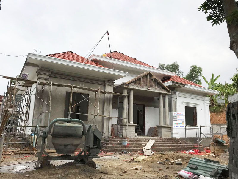 x&acirc;y nh&agrave; phần th&ocirc; mẫu nh&agrave; cấp 4