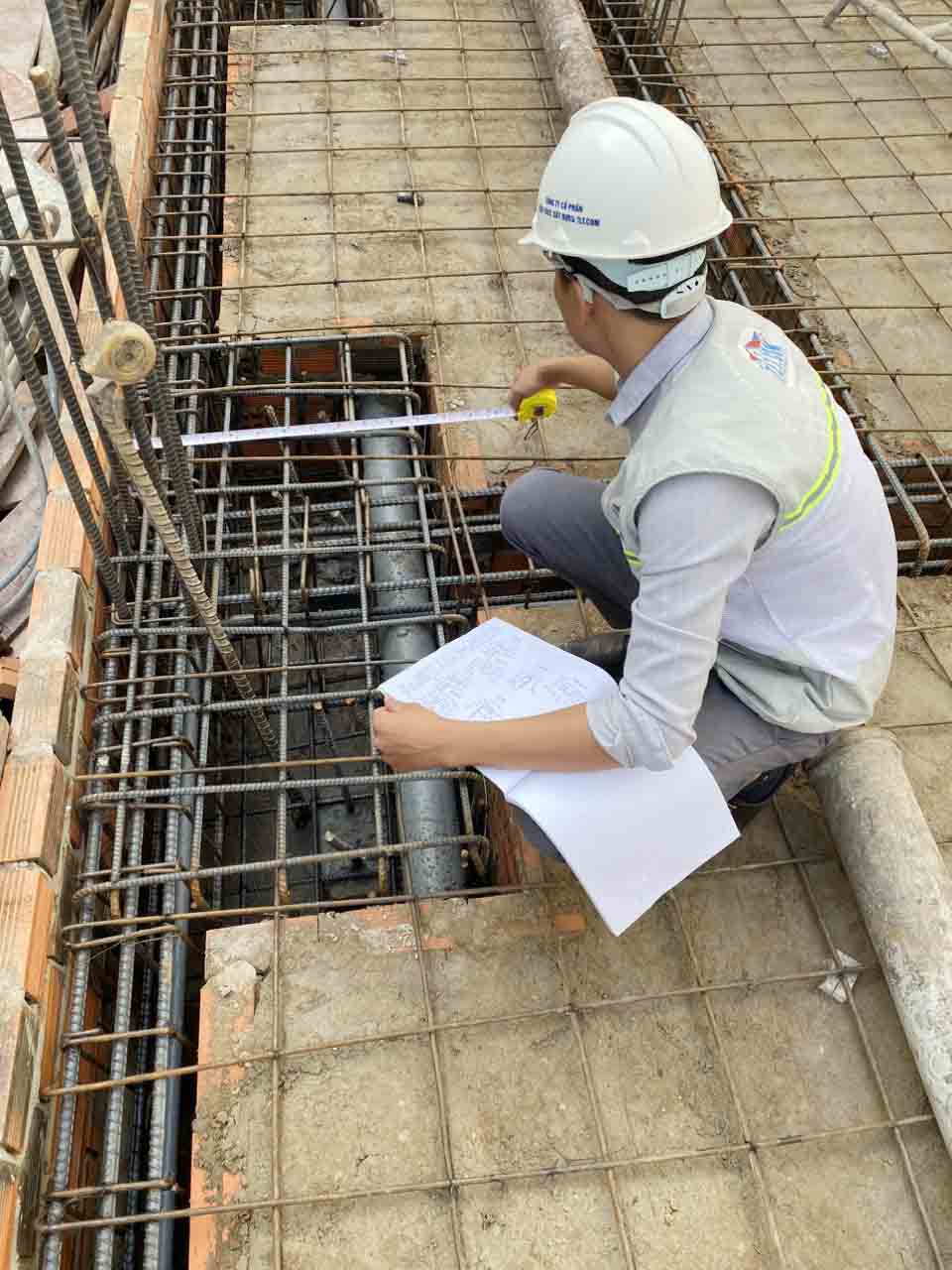 Nghiệm thu sắt trước khi đổ bê tông