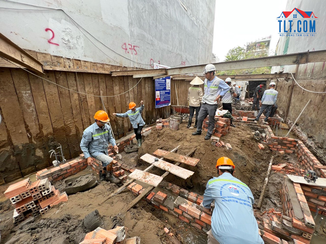 thi c&ocirc;ng m&oacute;ng, đ&aacute; kiềng_x&acirc;y nh&agrave; tầng hầm tại quận 9
