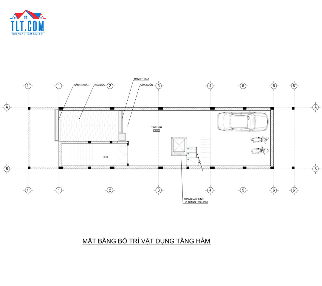 bản thiết kế x&acirc;y dựng nh&agrave; tầng hầm