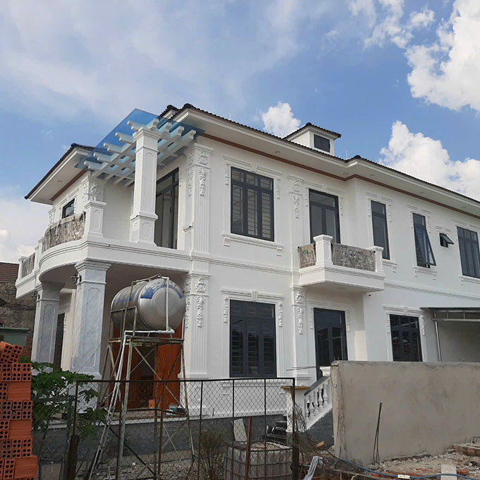 B&agrave;n giao căn biệt thự 2 tầng m&aacute;i nhật tại B&igrave;nh Phước 