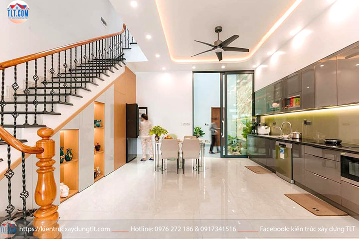 Nội thất nh&agrave; phố hiện đại