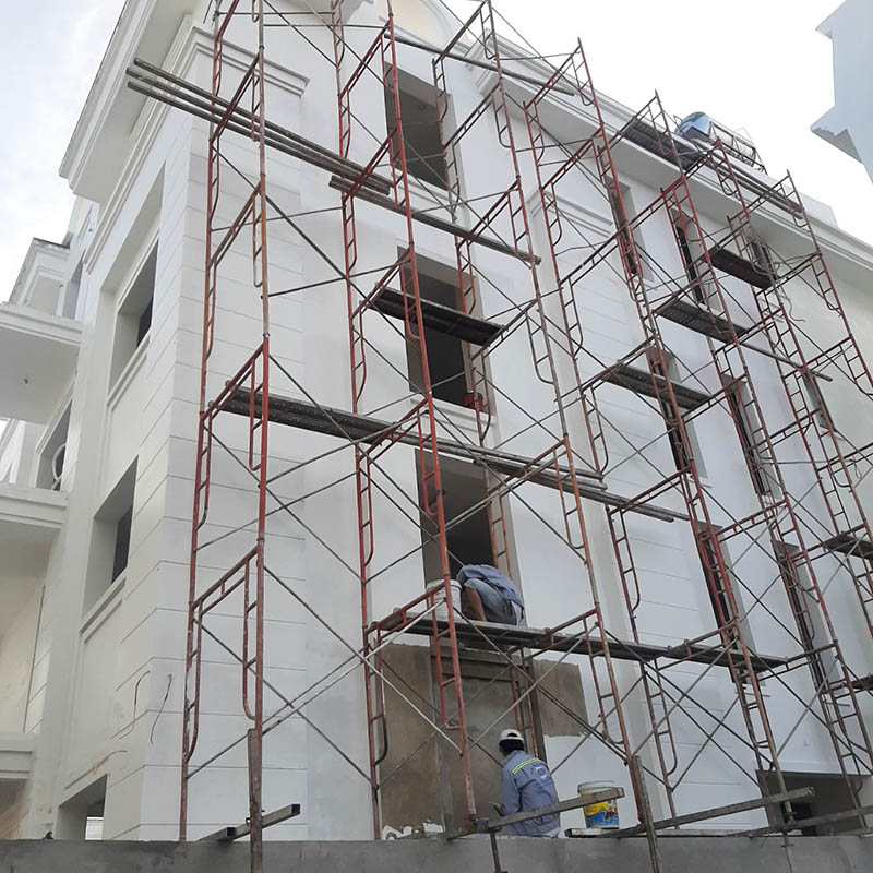 C&ocirc;ng đoạn ngoại thất của căn nh&agrave; 
