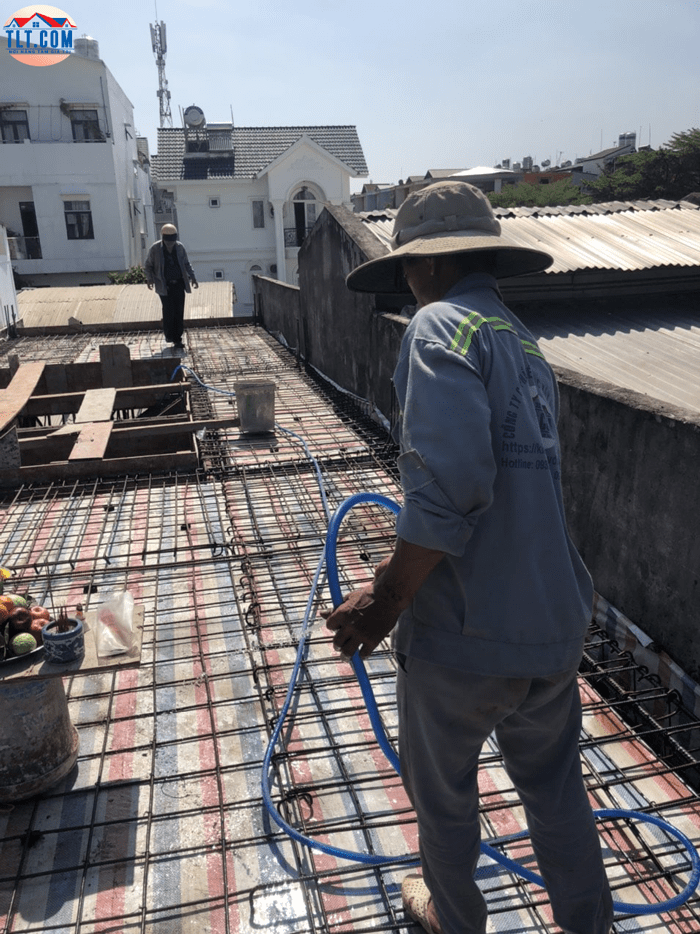 Chuẩn bị đổ b&ecirc; t&ocirc;ng s&agrave;n