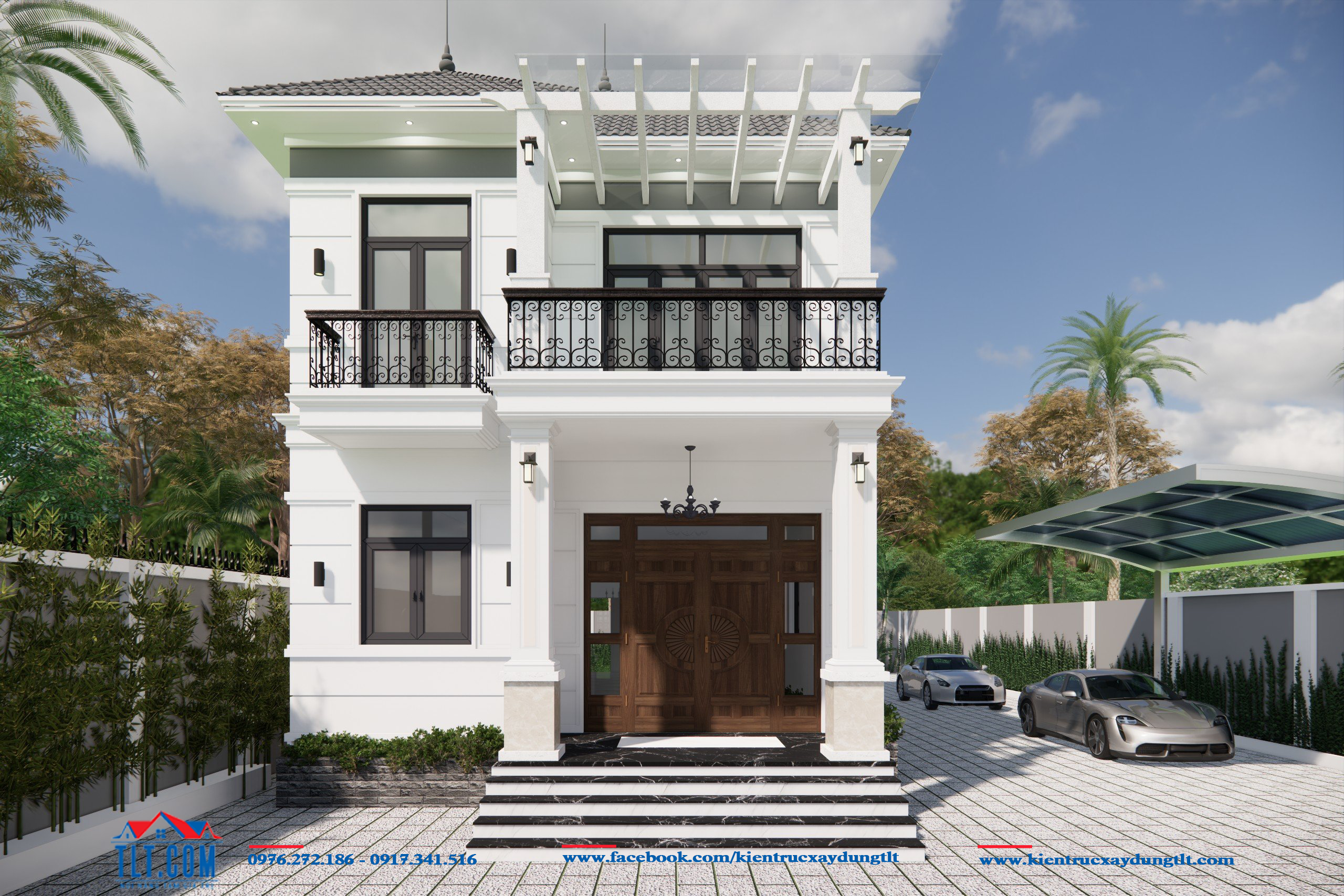 Mẫu nh&agrave; biệt thự vườn m&aacute;i Nhật tại T&acirc;y Ninh